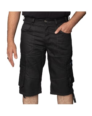 Enzo Herren Cargo Combat Denim Shorts