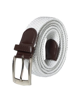 Enzo Unisex-Gürtel - Weiß