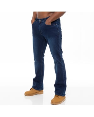 Enzo Herren Bootcut Stretch Denim Jeans