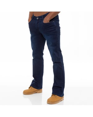 Enzo Herren Bootcut Stretch Denim Jeans