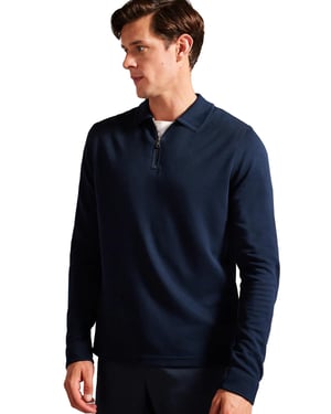 Ted Baker | Herren Langarm-Poloshirt - Karpol