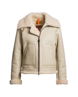 Parajumpers Gialean Special Lederjacke In Haferbraun