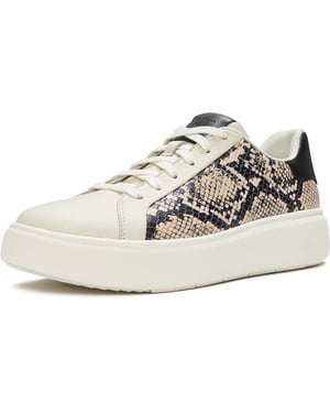 Fitflop RTG Schnürleder Damen Sneaker Hazy Taupe/Schwarz