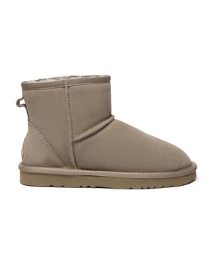 EVER AU Damen Leder Kurzstiefel - Ostrich