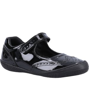 Hush Puppies RINA SCHUHE PATENT JNR Leder Mädchen Schwarz Schuhe