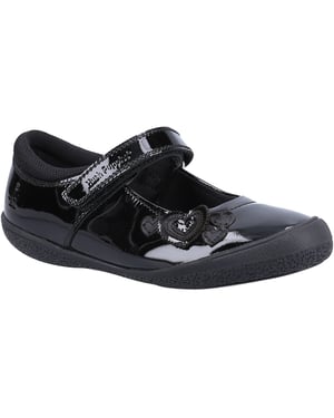 Hush Puppies ROSANNA PATENT JUNIOR Leder Mädchen Schwarz Schuhe