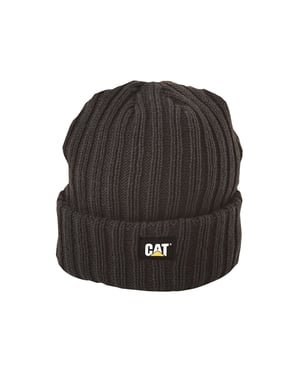 Caterpillar Rib-Uhr Unisex-Erwachsenen Schwarze Mütze