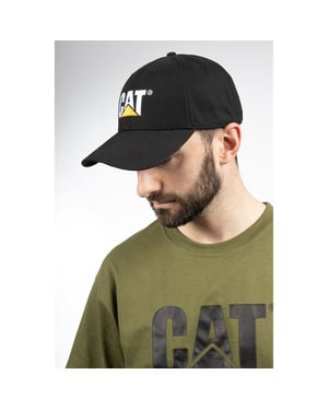 Caterpillar Marken Baumwolle Unisex Erwachsene Schwarze Baseballmützen