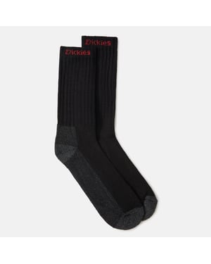 Dickies Industrial Cotton Herren schwarze Arbeitssocken