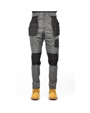 Caterpillar Essential Knie-Taschen Stretch Holster Polyester Herren Grau Outdoor-Hosen