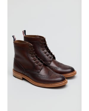 Ben Sherman Arthur Braune Herrenstiefel Aus Leder