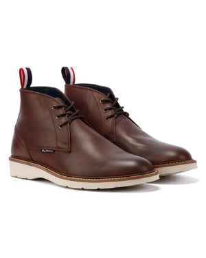 Ben Sherman Hampton Rote Herrenstiefel Aus Leder