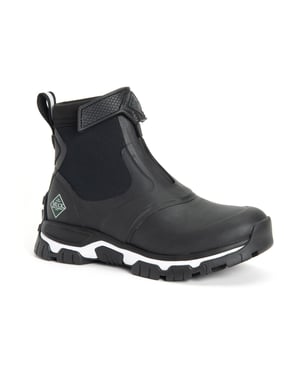 Muck Boots Apex Mid Zip Gummi Schwarz/Weiß Wellington-Stiefel