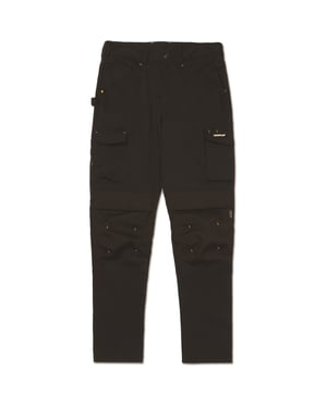 Caterpillar Nexus Kniegurttaschen Stretch Baumwolle Herren Schwarze Outdoor-Hosen
