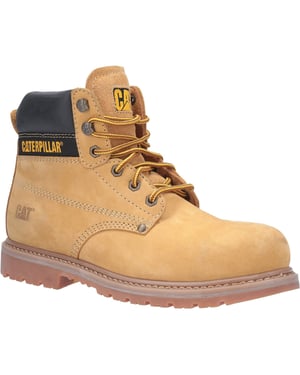 Caterpillar Powerplant Nubuck Honig Weit-Leistungs-Sicherheitsstiefel
