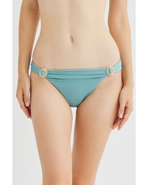 Tiefgeschnittene Jersey-Bikinihose