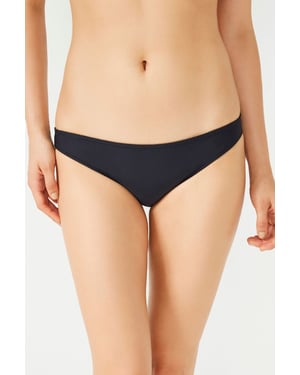 Tief geschnittene einfarbige Bikini-Hosen