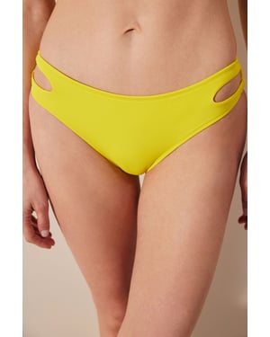 Mittelhohe Cut-Out Hipster-Bikini-Hosen