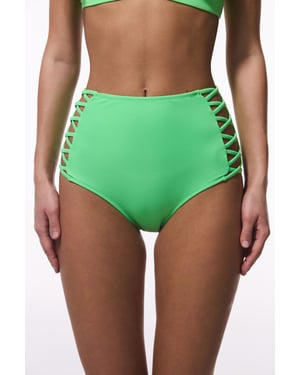 Hochtaillierte Cut-Out Bikini-Hosen