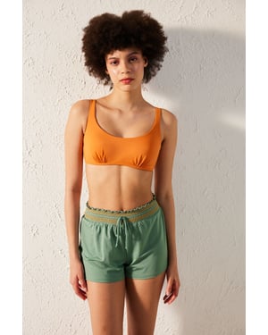 Bügel-Bikini-Top in einfarbig