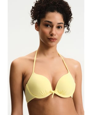 Polstertes Träger-Bikini-Oberteil mit Unterbruststütze