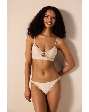 Glitzer Bralette Bikini Oberteil