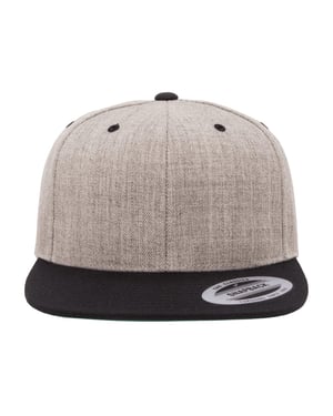 Flexfit - Snapback Mütze (Grau meliert/Schwarz)