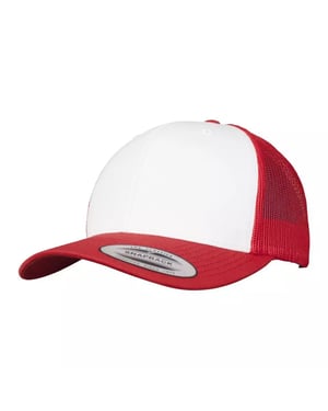 Flexfit - "Retro" Trucker Cap (Rot/Weiß)