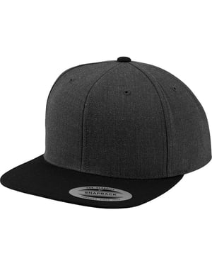 Flexfit - Snapback Mütze (Holzkohle/Schwarz)