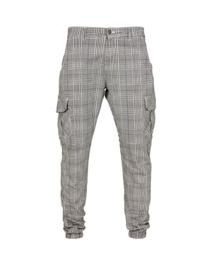 Urban Classics - Cargo Jogginghosen für Herren (Weiß/Schwarz)