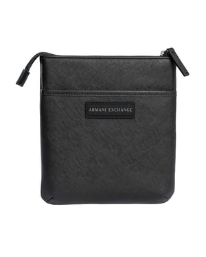 Armani Exchange Umhängetasche mit Box-Logo - Schwarz