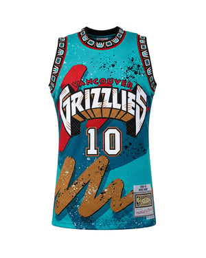 Mitchell & Ness NBA Vancouver Grizzlies #10 Bibby Herren Teal Weste