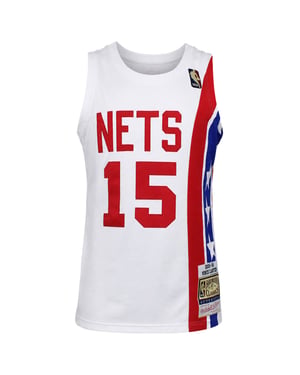 Mitchell & Ness NBA Brooklyn Nets #15 Carter Alternativ 2005 Herren Weißes Trikot