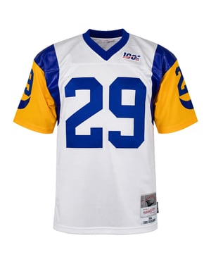 Mitchell & Ness NFL Los Angeles Arms #29 Dickerson Legacy Herren Weißes Trikot