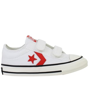 Converse Star Player 72 2V OX Kinder Plimsolls Weiß