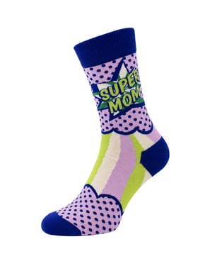 Happy Socks 1-Pack Lila Super Mom