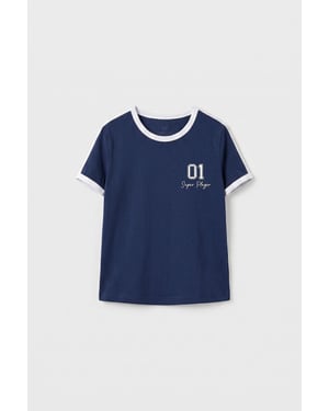 Jugend Unisex Baumwolle Elasthan T-Shirt