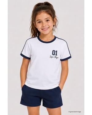 Jugend Unisex Baumwoll-Elasthan T-Shirt