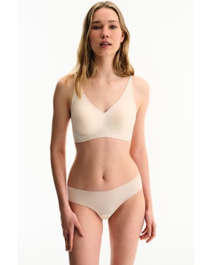 Jersey-Bralette-BH mit Haken- und Ösenverschluss