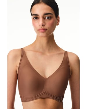 Jersey-Bralette mit Haken- und Ösenverschluss