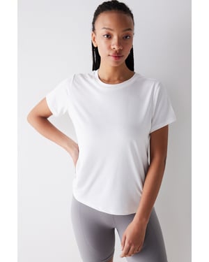 Damen T-Shirt mit normaler Passform und Rundhalsausschnitt