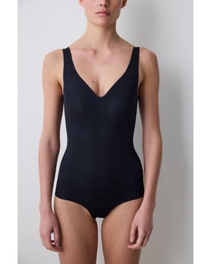 Damen Mid-Waist Gestrickter Korsett Body