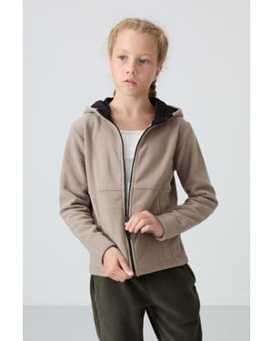 Jugend Unisex Kapuzenzip-Sweatshirt