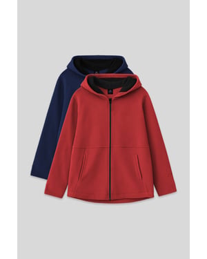 Jugend Unisex Kapuzenzipper Sweatshirt