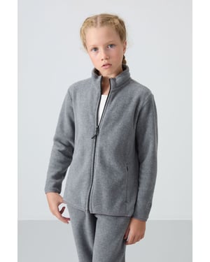 Jugend Unisex Reißverschluss Sweatshirt