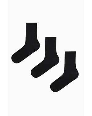 3er-Pack Lange Crew-Socken