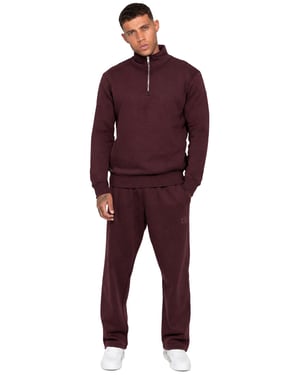 Enzo Milano | Herren Trainingsanzug mit Half-Zip Sweatshirt