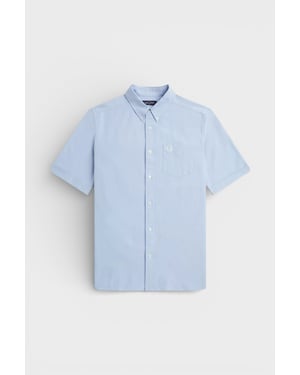 Fred Perry Kurzarmhemd, Hellgrau