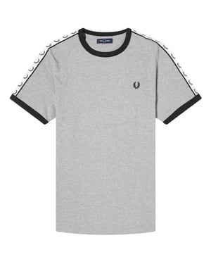 Fred Perry Tapeed Ringer Steel Marl T-shirt