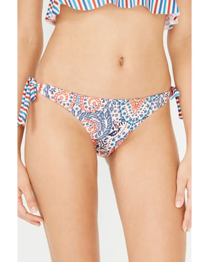 Paisley Low-Waist Brasilianische Bikini-Hosen